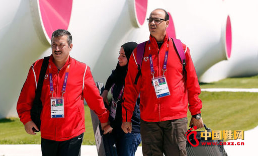 埃及代表團與中國廠商簽約 穿山寨耐克參加奧運