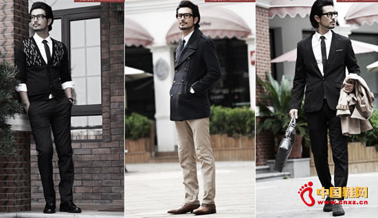 龍派商務休閑男鞋